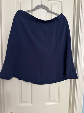 Draper James + Eloquii Classic Navy Women's Flared Skirt